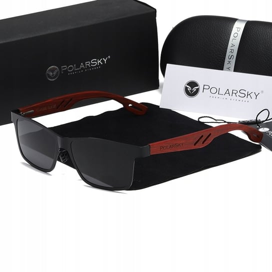Okulary przeciwsłoneczne POLARSKY drewno BUBINGA PolarSky
