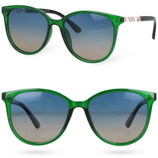 Okulary przeciwsłoneczne Polaryzacyjne damskie ChicShades Green MORAMO