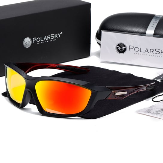 Okulary sportowe PREMIUM POLARIZED rower PolarSky w zestawie PolarSky