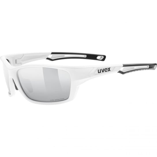 Okulary sportowe Uvex Sportstyle 232 P | WHITE MAT/SILVER UVEX