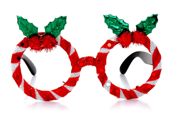 Okulary Świąteczne, Holly Jolly, Biało-czerwone Empik