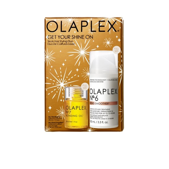 OLAPLEX Get Your Shine On, Zestaw kosmetyków, No.6 Bond Smoother® 100 ml, No.7 Bonding Oil™ 30 ml Olaplex