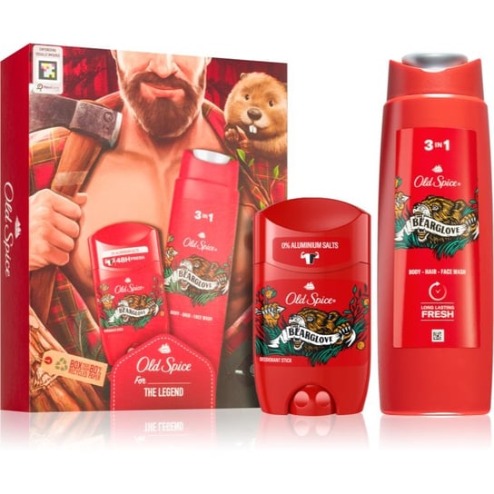 Old Spice Bearglove For The Legend, Zestaw kosmetyków, 2 szt. Old Spice