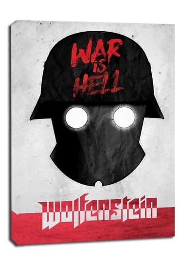 Old World Propaganda - Wolfenstein - obraz na płótnie 90x120 cm Galeria Plakatu