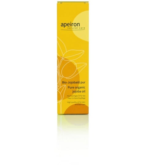 Olej jojoba, organiczny, do pielęgnacji twarzy i ciała, 75 ml, Apeiron Apeiron