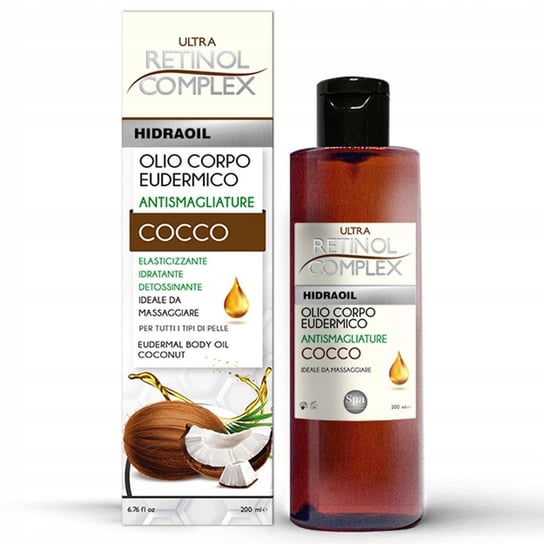 Olej kokosowy Olejek dla ciała przeciw rozstępom RETINOL COMPLEX 200ml Inna marka