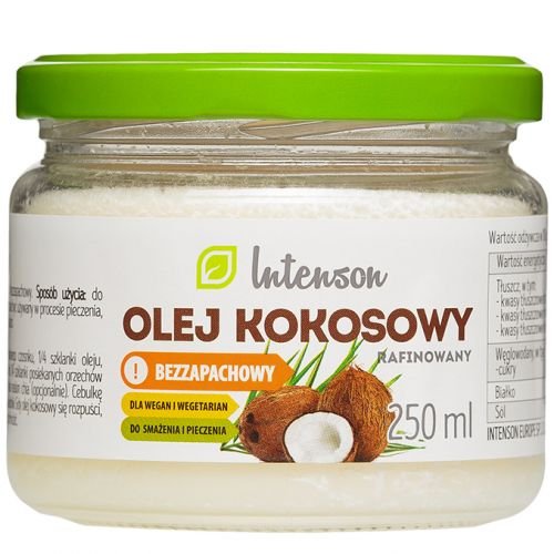 Olej kokosowy rafinowany bezzapachowy 250g Intenson Intenson