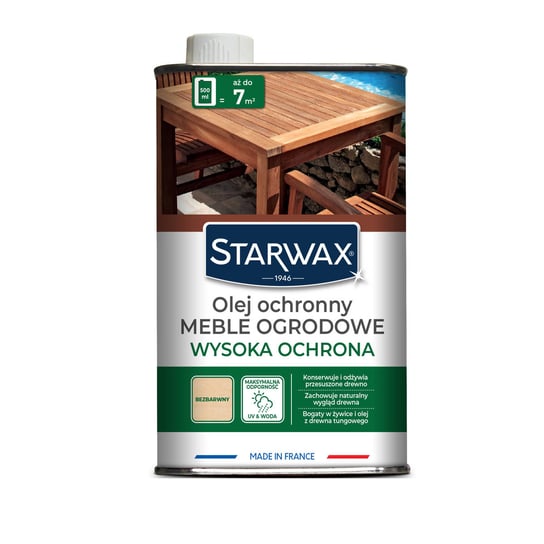 Olej ochronny do drewna tekowego i egzotycznego Starwax, 500 ml Starwax
