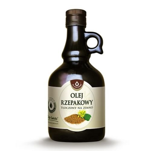 Olej rzepakowy tłoczony na zimno Oleje świata 500ml Oleofarm Oleofarm