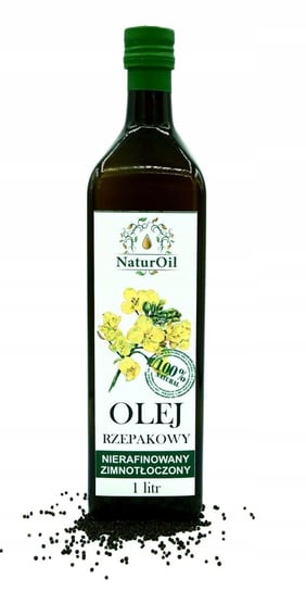 Olej rzepakowy, zimnotłoczony 1 litr NaturOil Naturini