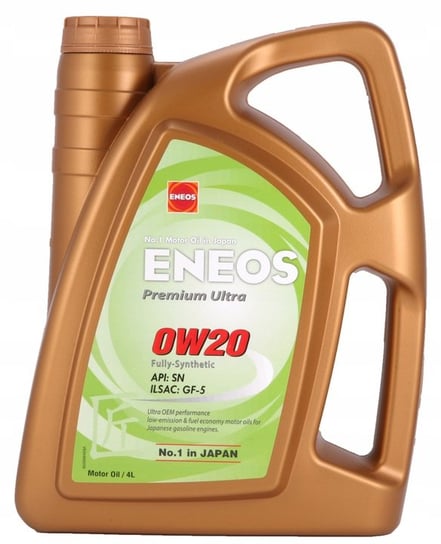 Olej silnikowy ENEOS PREMIUM ULTRA, 0W20, 4L Eneos