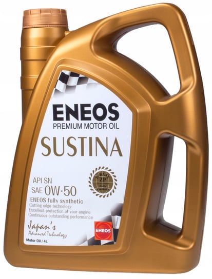 Olej silnikowy ENEOS SUSTINA API SN+, 0W50, 4L Eneos