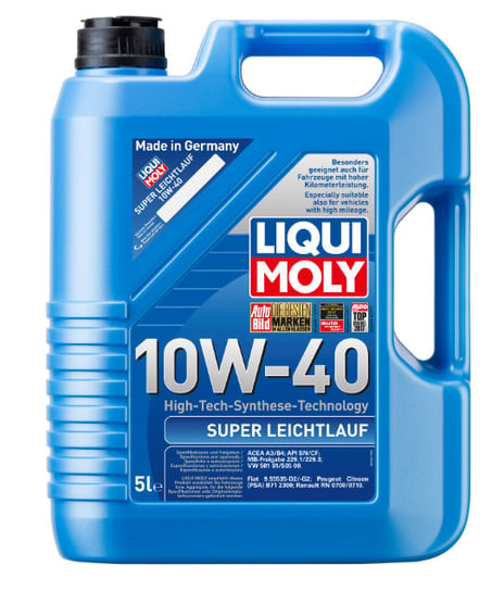 Olej silnikowy LIQUI MOLY MOLY SUPERLEICHTLAUF 9505 +, 10W40, 5L LIQUI MOLY