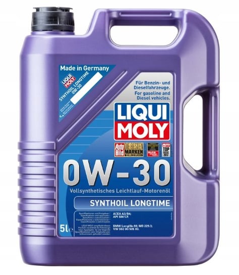 Olej silnikowy LIQUI MOLY MOLY SYNTHOILLONGTIME 8977 +, 0W30, 5L LIQUI MOLY