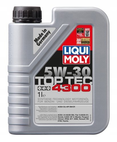 Olej silnikowy LIQUI MOLY MOLY TOP TEC 4300 2323, 5W30, 1L LIQUI MOLY