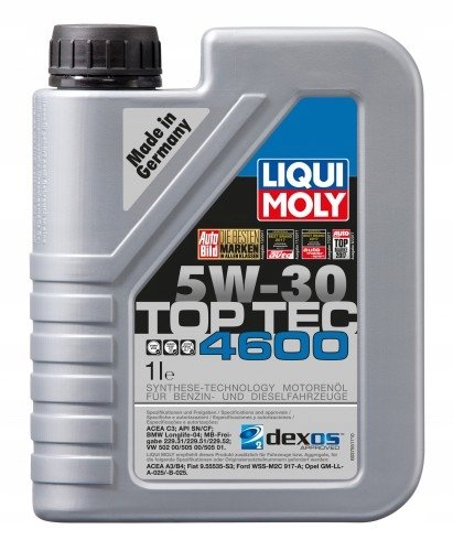 Olej silnikowy LIQUI MOLY MOLY TOP TEC 4600 2315, 5W30, 1L LIQUI MOLY