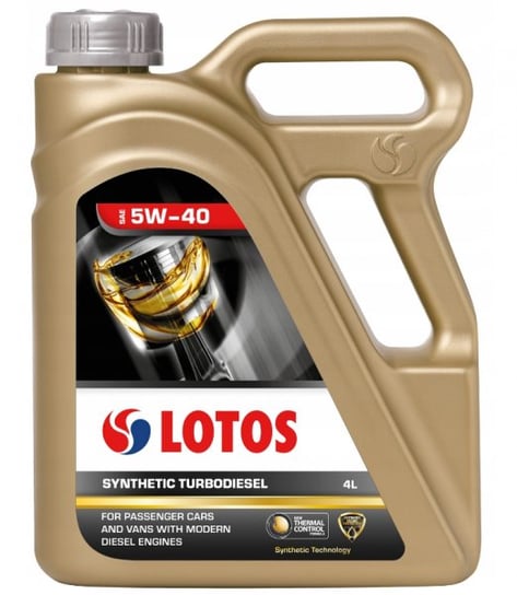 Olej silnikowy LOTOS SYNTHETIC TURBO DIESEL, 5W40, 4L LOTOS