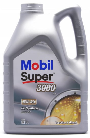 Olej silnikowy MOBIL SUPER 3000 X1, 5W40, 5L MOBIL