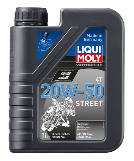 Olej silnikowy Motorbike 4T 20W-50 Street 4L LIQUI MOLY