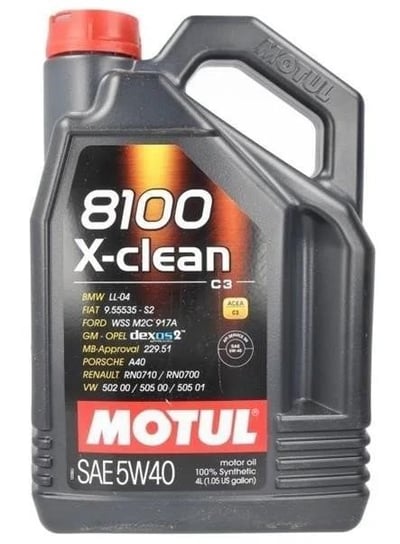 Olej silnikowy Motul 8100 X-Clean 5W-40, 4 l (854154) MOTUL