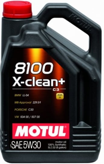 Olej silnikowy MOTUL X-CLEAN+ C3, 5W30, 5L MOTUL