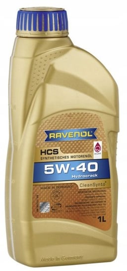 Olej silnikowy RAVENOL HCS CleanSynto, 5W40, 1L Ravenol