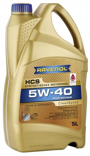 Olej silnikowy RAVENOL HCS CleanSynto, 5W40, 5L Ravenol