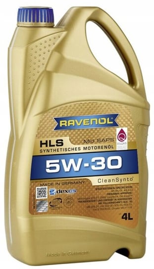 Olej silnikowy RAVENOL HLS CleanSynto, 5W30, 4L Ravenol