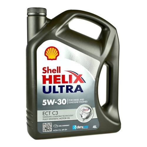 Olej silnikowy Shell Helix Ultra ECT C3 5W30 4L + zawieszka Shell