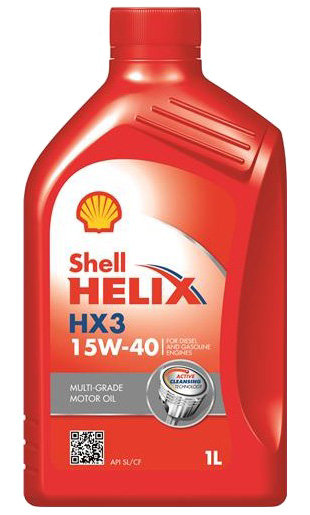 Olej silnikowy SHELL HX3 SL/CF, 15W40, 1L Shell