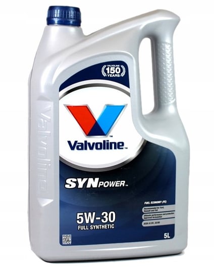 Olej silnikowy VALVOLINE SYNPOWER FE, 5W30, 5L Valvoline