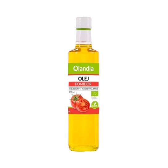 Olej słonecznikowy z pomidorem, tłoczony na zimno, BIO, 250 ml, Olandia Olandia