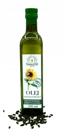 Olej słonecznikowy, zimnotłoczony 500ml NaturOil Naturini