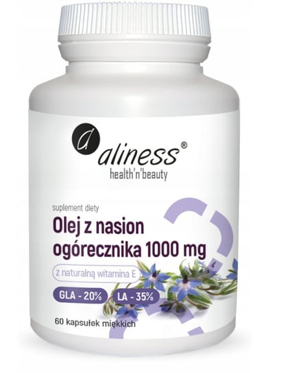 Olej Z Nasion Ogórecznika 1000 Mg Suplement diety, 60 kaps., Aliness MedicaLine