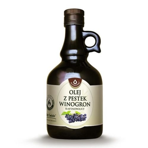 Olej z pestek winogron rafinowany Oleje świata 500ml Oleofarm Oleofarm