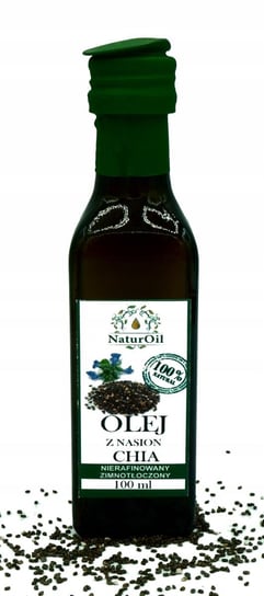 Olej zimnotłoczony z nasion Chia 100 ml NaturOil Naturini