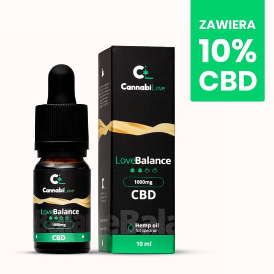 Olejek CBD 10%LoveBalance  1000 mg, 10ml CannabiLove