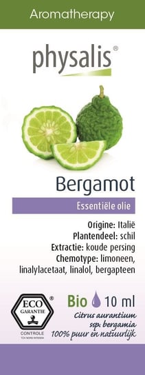 OLEJEK ETERYCZNY BERGAMOTKA (BERGAMOTE) ECO 10 ml - PHYSALIS Physalis