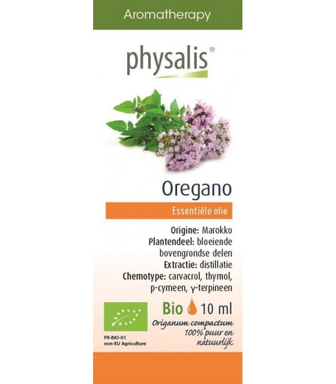 Olejek eteryczny, oregano, suplement diety, BIO, 10 ml, Physalis Physalis