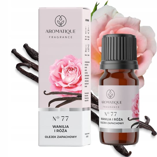 OLEJEK ZAPACHOWY Olejki zapachowe AROMATIQUE 12ml No. 77 Wanilia i Róża Aromatique