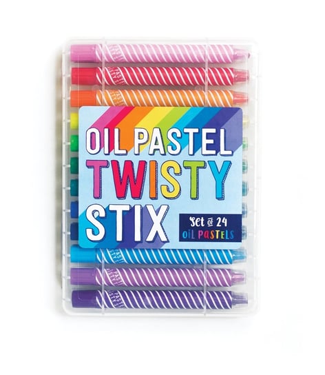 Olejne kredki pastelowe, Twisty Stix, 24 kolory Kolorowe Baloniki