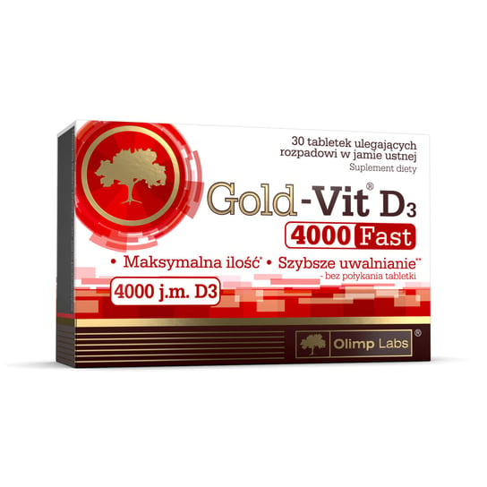 Olimp Gold-Vit® D3 4000 Fast - Suplementy diety, 30 tabletek Olimp Labs