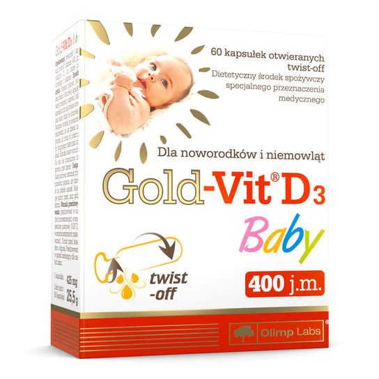 Olimp Gold-Vit® D3 Baby - Suplement diety, 60 kapsułek Olimp Labs
