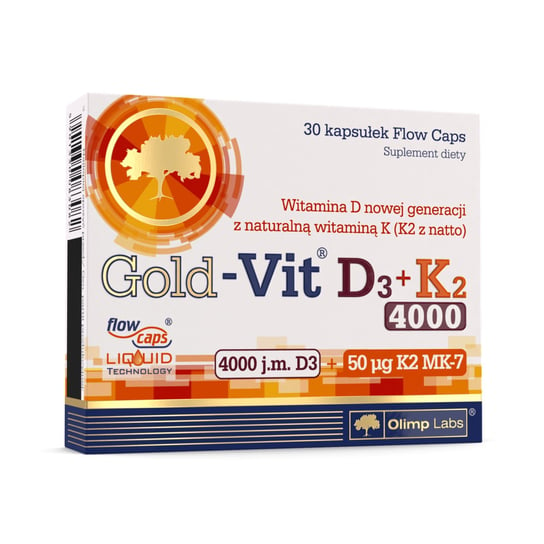 Olimp Gold-Vit® D3+K2 4000 - Suplement diety, 30 kapsułek Olimp Labs