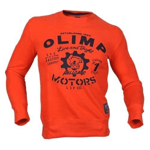 Olimp Live & Fight, Bluza męska, Hell Cat, pomarańczowa, rozmiar M Olimp Live & Fight