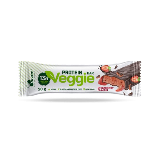 Olimp Veggie Protein Bar - 50 g - Truskawka Olimp