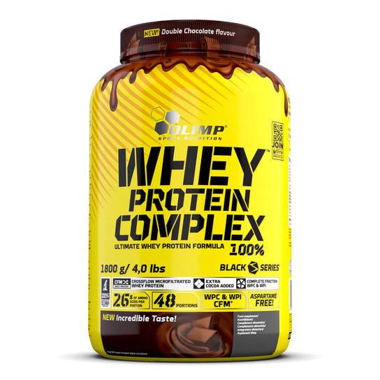 Olimp Whey Protein Complex 100% - 1800 g - Podwójna Czekolada Olimp