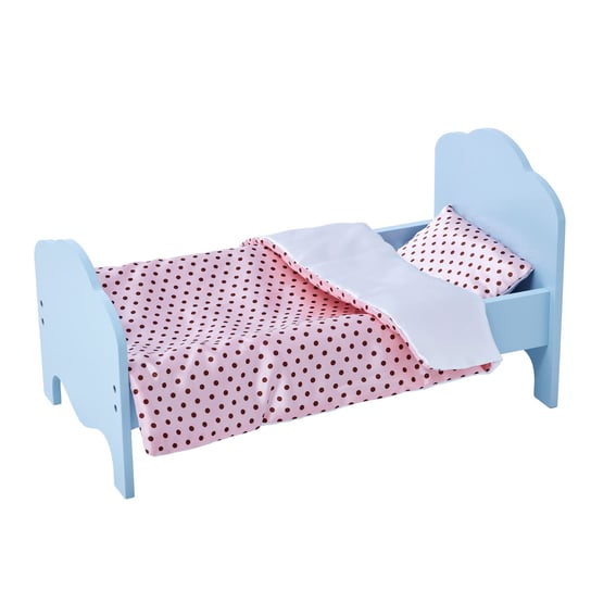 Olivia's Little World Mała Księżniczka Pojedyncze łóżko Niebieski komplet pościeli Kropki TD-11929-1K Teamson