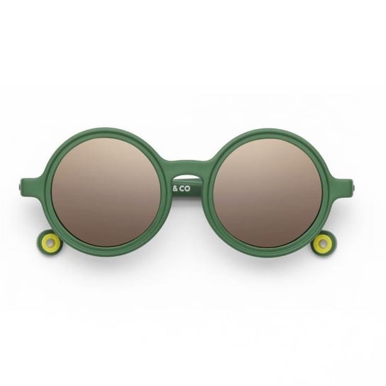 OLIVIO - Okulary przeciwsłoneczne z polaryzacją Round (0-3 lata) - Cactus Green Inna marka