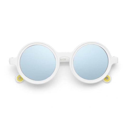 OLIVIO - Okulary przeciwsłoneczne z polaryzacją Round (0-3 lata) - Shark White Inna marka